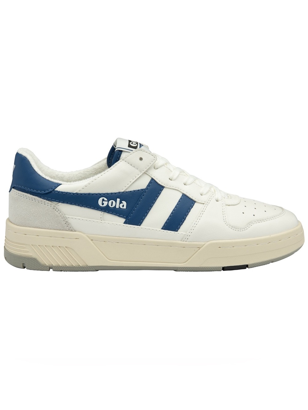 Gola Allcourt White and Navy Low-Top Sneakers